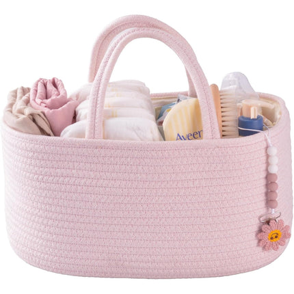 Organizador Pañales Beba XUANGUO Algodón Rosa 36x22x18cm