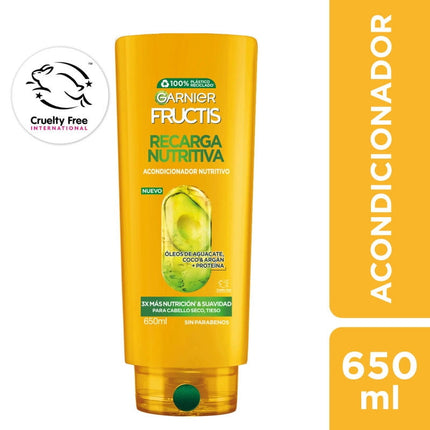 Acondicionador Fructis Oil Repair Recarga Nutritiva, 650 ml