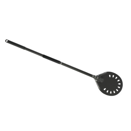 Pala De Aluminio Para Pizza, Filtración De Poros Grandes, Para Pan De Queso, Color Negro, Largo