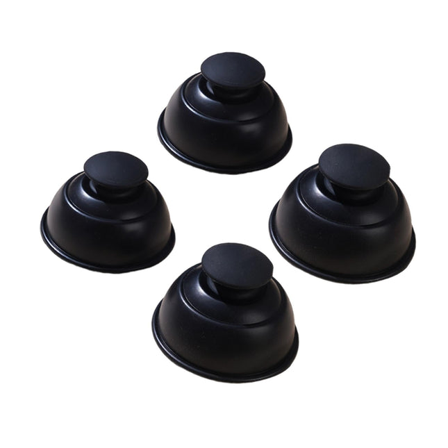 4 Juegos De Ventosas De Silicona Para Masaje De Espalda, Masaje Corporal Personal, Color Negro