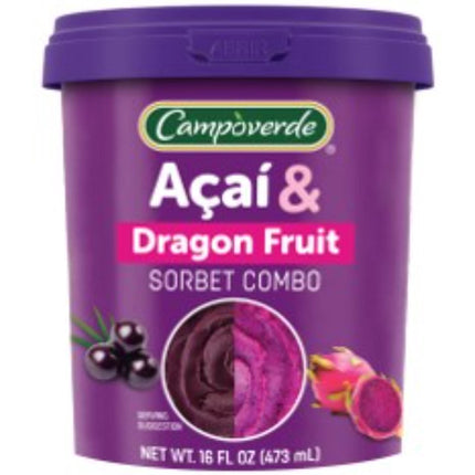 Helado Sorbete Acaí & Dragon Fruit Pote, 473 ml - Campoverde | Apishop