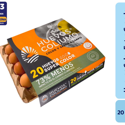 Huevos Tradicionales Extra Grande Color, 20 Un - Coliumo | Apishop
