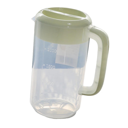 Jarra De Agua Con Tapa Con Línea De Escala, Versátil Para Fiestas, Catering, Cocinas, Color Verde