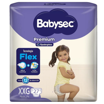 Pañales Babysec Premium XXG
