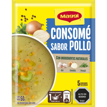 Consomé Sabor Pollo (5 porciones) Sobre, 50 g