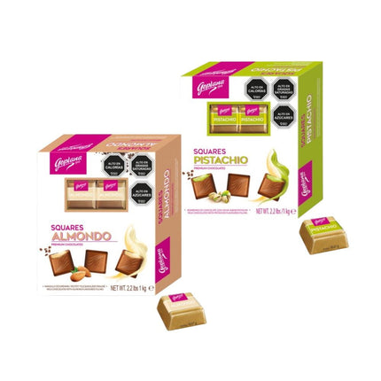 Pack Chocolate Bombón Pistacho 1kg + 1 Almendra 1kg