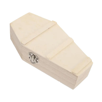 Caja De Madera Hexagonal Para Halloween, Cajas De Dulces Para Truco O Trato, Caja Con Bisagras Rellenable