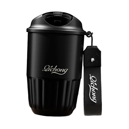 Taza De Café Con Aislamiento, Vaso De Café Con Aislamiento Reutilizable Para Viaje, Coche, Oficina, Negro