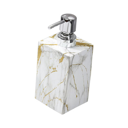 Dispensador De Jabón Con Textura De Mármol, Botella Decorativa Para Encimeras De Hotel Y Cocinas.