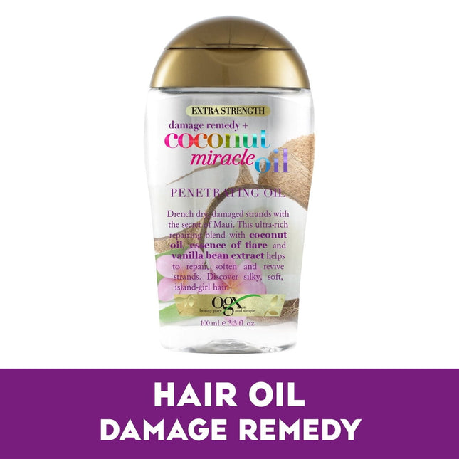 Aceite Capilar OGX Coconut Miracle Oil 100ml Extra Fuerza