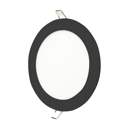 Embutido Led Redondo Marco Negro 24w Luz Fria