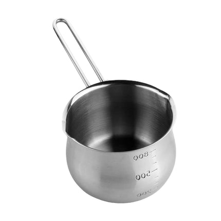 Calentador De Mantequilla De Olla De Leche Pequeña De Acero Inoxidable Para El Hogar De Camping