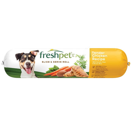 Alimento Fresco Para Perros Freshpet Pollo 454g Paté Roll