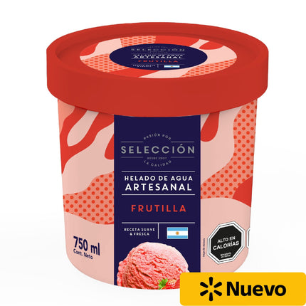 Helado Artesanal Sorbete  Frutilla, 750 Ml - Selección | Apishop
