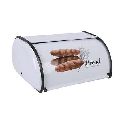 Caja De Pan Con Forma De Tambor De Metal, Contenedor De Almacenamiento De Pan Para La Entrada De La Casa De La Panadería