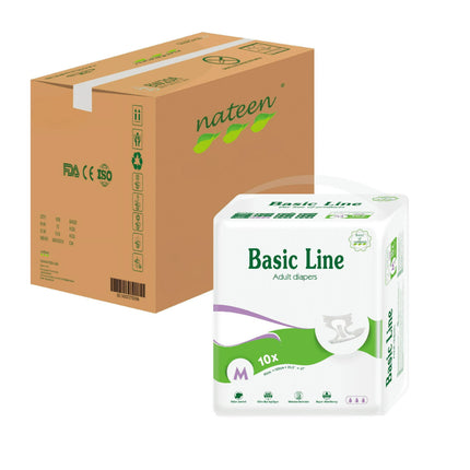 Pañal Adulto Básico Purple Talla M - 80 Un