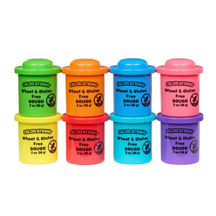 Play Dough Colorations Classic 8 colores, 60 ml, sin trigo ni gluten