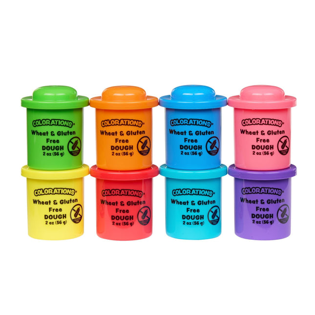Play Dough Colorations Classic 8 colores, 60 ml, sin trigo ni gluten