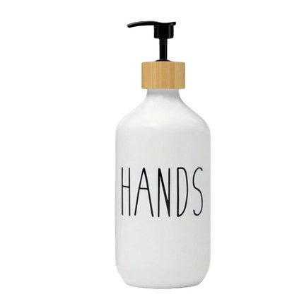 Dispensador Jabón Baño Alcohol Gel Decorativo Hands Dishes