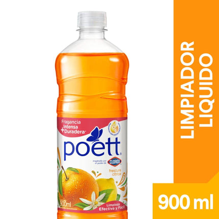 Limpiador de Pisos Desinfectante  Frescura Cítrica Botella, 900 ml