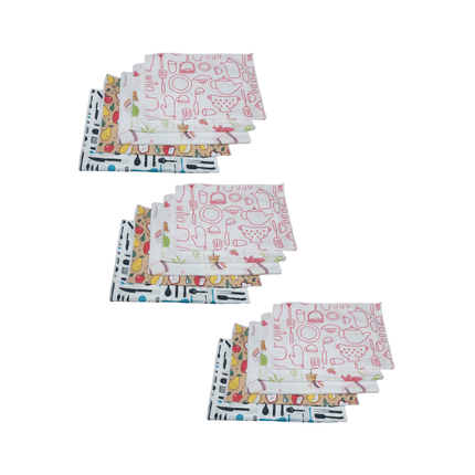 Pack 15 Paños de Cocina Microfibra 37X50| Ultra Absorbentes y Sin Pelusa