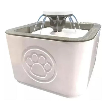 Fuente De Agua Para Gatos Y Perros De 2.5 Litros De 3 Modos Color Gris