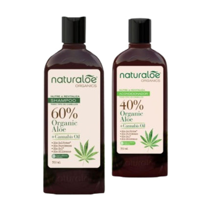 Shampoo + Acondicionador Cañamo 350ml Naturaloe