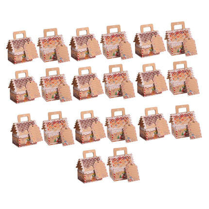 20x Caja De Embalaje De Dulces Bolsa De Regalo De Dulces Creativa Para Fiesta De Navidad Festival Panadería