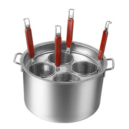 Juego De Colador De Espagueti, Colador Fino, Cesta Para Freír Fideos, Juego De 4 Agujeros