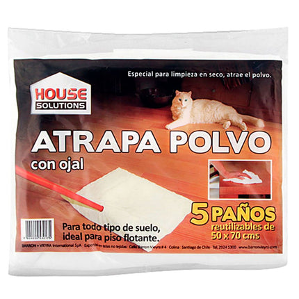 Paños Atrapa Polvo con Ojal 5 un.