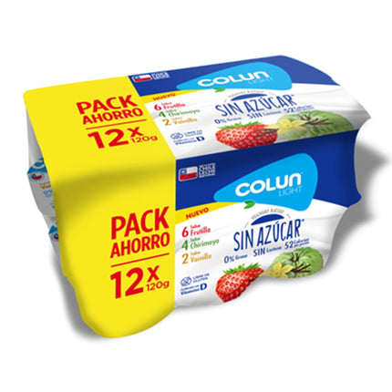 Yoghurt Pack Light Sin Azucar, 12 Un | Apishop