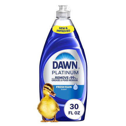 Detergente líquido para platos Dawn Platinum Aroma Lluvia Fresca 887 ml