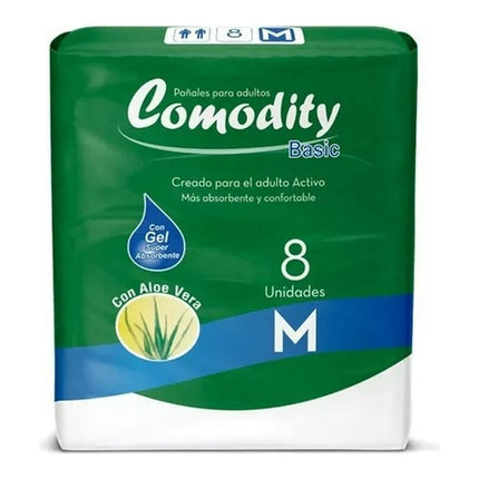 Pañal Comodity Basic M X 8 Unidades
