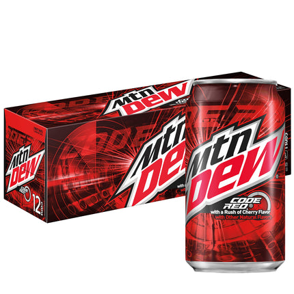 Bebida Cherry Code Red Lata Mtn Dew 12 x 355 ml | Apishop.cl