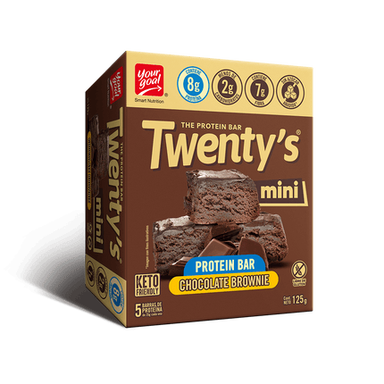 Barritas de proteína Twenty's Mini Chocolate Brownie 5u