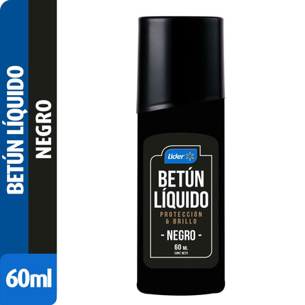 Betún para Calzado Líquido Negro, 60 ml