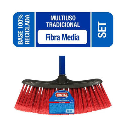 Escobillón Multiuso Tradicional Fibra Media, 1 Un