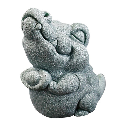 Té Mascota Decorativa Linda Obra De Arte Animal Estatua Para Mesa De Té Sala De Estar Hogar Cocodrilo