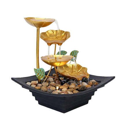 Fuente De Agua De Mesa De 4 Niveles Para Escritorio, Patio, Mesa, Adorno De Feng Shui