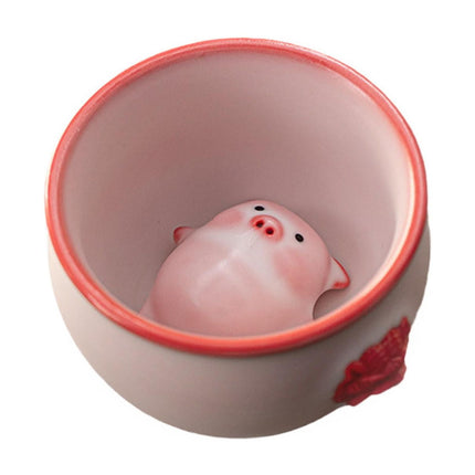 Taza De Té De Cerámica Con Figura De Mascota En Miniatura Para Decoración De Sala De Estar Y Oficina, 160 Ml