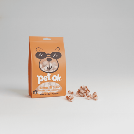Snack Golosina Premio Huesito sabor Carne para Perro Mediano (M) - Pet OK  x 1 Unidad