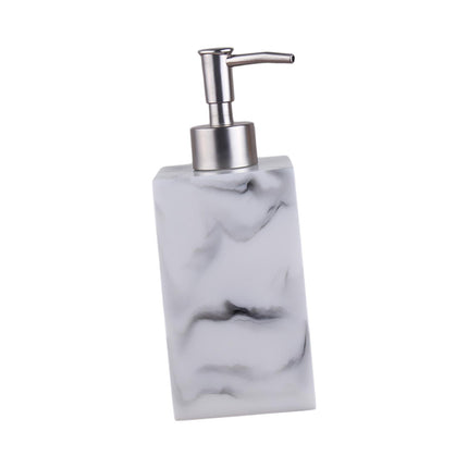 Dispensador De Jabón Con Textura De Mármol, Resina Resistente, Vacío Para El Hogar, Encimera, Cocina, Blanco