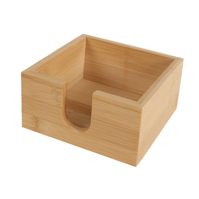 Servilletero De Bambú, Soporte De Almacenamiento De Papel Higiénico Para Restaurante, Coche, Hogar, Cuadrado