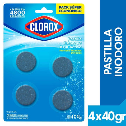 Pastilla de Inodoro Azul Activo Doypack, 4 un