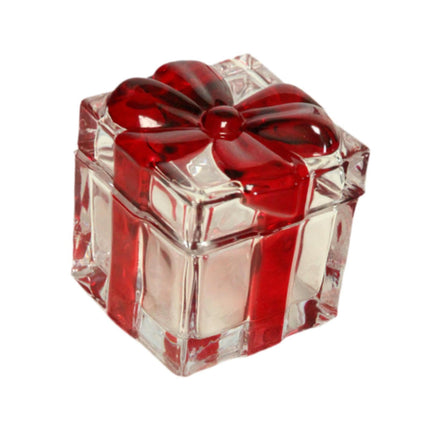 Tarro De Caramelos Recipiente De Vidrio Tarro De Azúcar Azucarero Para Dulces Frutos Secos Boda Rojo Grande