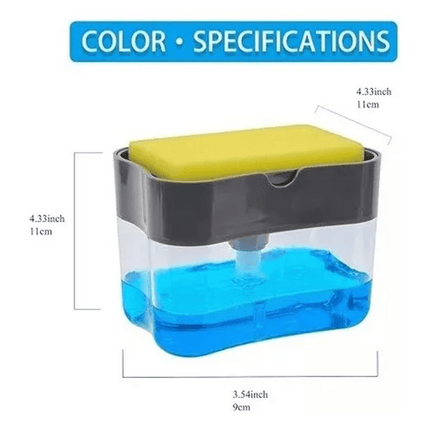 Dispensador De Jabón Para Lavar Platos Tipo Push Automática Blanco