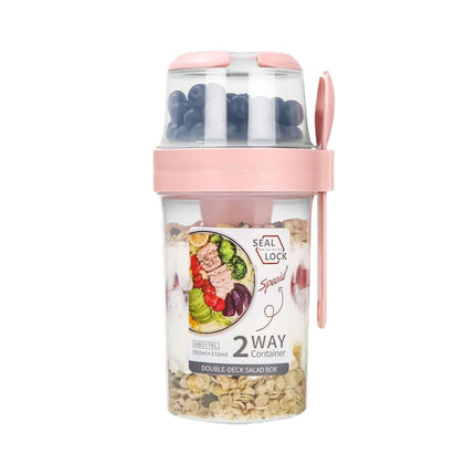 Vaso De Yogurt Bebidas Y Cereal Frutas Frutos Secos 760ml
