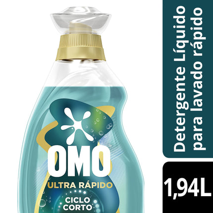 Detergente Líquido lavado rápido 15 minutos para toda tu ropa, 1.94 L