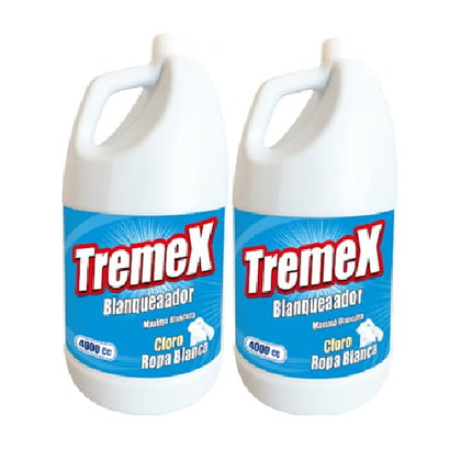 Pack x2 Tremex Cloro Ropa Blanca 4000cc