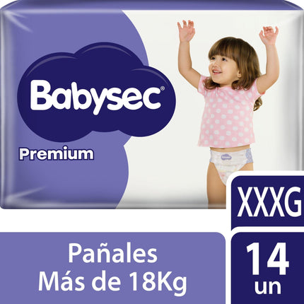 Pañales Babysec Premium XXXG